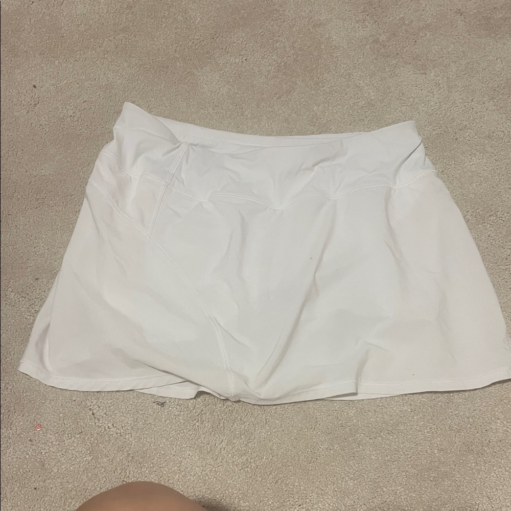 White Athletic Skort